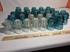 Vintage Hemingray Mixed Lot Of  32 Glass Insulators some Embossing Errors