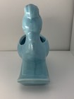 Vintage Pastel Blue Haeger Pottery Usa Planter Cute Rocking Horse