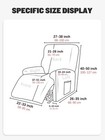 Recliner Sofa Cover 4-piece Printed Protector Spandex Non-slip Office Home Decor