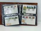 Vintage Post Office First Day Covers Album With Stamps      