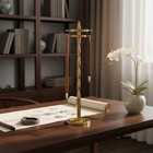 14 Hook Brush Rack Versatile Rotating Brush Holder Sleek Surface For Study
