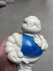 Vtg Michelin Man W  Baby Squeaky Advertising Toy Vinyl Figure 1960 s Era Rare