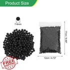 Patikil Foam Beads 7-9mm Mini Small Polystyrene Balls Black For Crafts