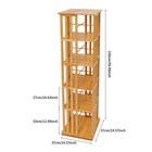 5-tier Rotating Bookcase 360 Display Floor Standing Book Storage Display Rack