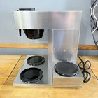 Newco Ak-3as Commercial Coffee Brewer  3 Warmers  Stainless Steel Pour Over