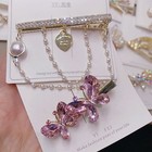 10pcs Crystal Rhinestone Hair Clip Set Dainty Pearl Side Barrette  Jewelry