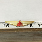 Delta Airlines Plastic Junior Wings Pin Gold Red Logo Souvenir Flight Badge av3 