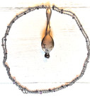 Antique Late-victorian Folding Opera Glasses  Lorgnette Silver-plate W chain