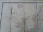 1847 Carte Physique Et Politique De L europe By Brue Colour Map On Linen Europe