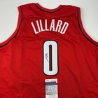 Autographed signed Damian Lillard Portland Red Basketball Jersey Jsa Coa