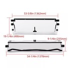 Scratch Resistant Clear Flip Windshield For Kawasaki 2016  2021  Teryx 800  4  s