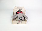 Vintage Tonka Pound Puppies 1985 Newborns 8  Plush 7807 Gray Red Bow In Box New 