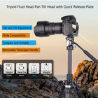 Artcise Professional Tripod Head Heavy Duty Fluid Video Head For Camera Tripod