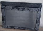 Coach Signature Canvas Card Case With Id Window Charcoal Black