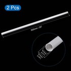 Pvc Pipe Round Rigid Plastic Tube 12mm Id 14mm Od 500mm White 2 Pack