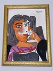Pablo Picasso   Painting Oil On Canvas   Signed Stamped Vintage 