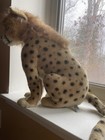 Hansa Cheetah Cub Large Seated  30 Inches Long  Large Plush Stuffed Animal