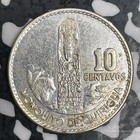 1960 Guatemala 10 Centavos Lot n0548 Silver  High Grade  Beautiful 