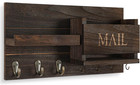 Mail Organizer For Wall Mount     Key Holder With Shelf Includes Letter Holder And