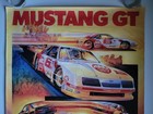 1985 Ford Mustang Gt Dealer Poster 22x31 Dealership Promo Nascar Team Roush Rare