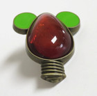 Disney Parks Pin Trading Mickey Mouse Christmas Light Bulb W  Green Holiday Ears
