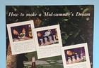 1938 Four Roses Straight Whiskies How To Make A Mid-summer s Dream Vtg Print Ad