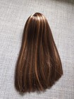 Truly Me 122 C Wig Dark Brown Hair Highlights Bangs American Girl Doll Custom
