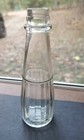 Brooks Ketchup Bottle 6 5  Clear Ribbed Glass 6oz Mid Century Vintage 