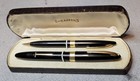 Vintage Sheaffer Triumph Statesman Lifetime 14k Ef Nib Fountain Pen Pencil Set