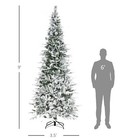 9  Snow Flocked Artificial Christmas Tree W  1159 Realistic Branch Tips Green