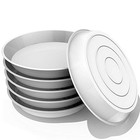  6 Pack Plant Saucer  4 6 8 10 12 Inch Durable Plant Tray Flower 6 Inch White