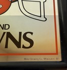 Vintage 90s Cleveland Browns Miller High Life Salutes Mirror Framed 19 5x14 5   