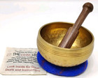 Hand Hammered Brass Tibetan Singing Bowl Mallet Meditation Sound Yoga Relax 3 5 