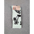 Vans Crew Socks Mens Womens 6 5-9 Mint Green Tropical Palm Trees Athletic Skate