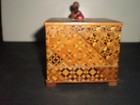 Vtg Mechanical Cigarette Holder Dispenser With Bird Beautiful Intricate Inlays