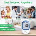 5 Second 3in1 Home Blood Ketone Tester Blood Glucose Meter Uric Acid Test Lty