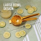 Stainless Steel Lemon Squeezer - Heavy Duty Manual Citrus Press Juicer - Gold