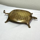 Vintage Brass Turtle Cheese Vegetable Grater Zester With Hanger