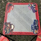 Rare 2009 Cars  Lightening Mcqueen Lightning Powered Kids Folding Table   Chairs