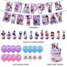 Kpop Hunters Birthday Party Supplies Set Balloons Cake Toppers Banner Backdrop