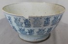 Early Antique Swatow Zhangzhou Bowl China Ming Dynasty 17th C  Porcelain Cobalt