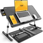 Laptop Bed Tray Table  Adjustable Pvc Leather Laptop Bed Table  Portable Stan   