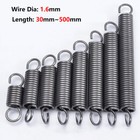 Expansion Springs Extension Tension Spring Wire Dia 1 6mm Od 10-16mm L 30-500mm