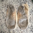 Vintage Handmade Native American Beaded Moccasins Tan Leather Beadwork