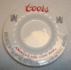 Vintage Coors Beer Ceramic Ashtray 5 3 4 Inch Promotional 1960s Logo
