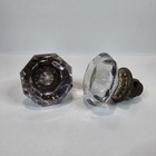 Antique Vintage Sun Purple Crystal  amethyst  Glass Victorian 8 Point Door Knob