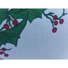 Vintage Holiday Poinsettia Tablecloth - Large Rectangle 