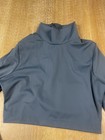Balera Mt6871 Girls Mock Neck Crop Top Ic 7 8 Pine Green Dance Performance Nwot