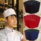 Hat Cooking Chef Kitchen Restaurant Service Flat Top Mesh Breathable Beanie Cap