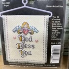 Lot -2 Stitch  n Hang Counted Cross Stitch Kit Forever Friends   God Bless You